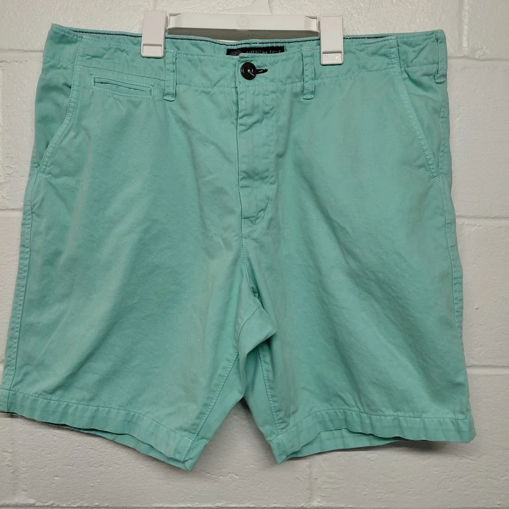 American Eagle Mens Ocean Blue Shorts Size 38 Inseam 9